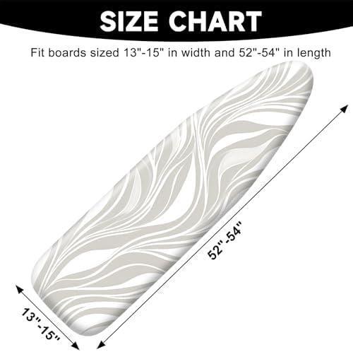 Ironing Board Cover 15"x54"，Standard Ironing Board Replacement Cover，Easy Fit - Image 2