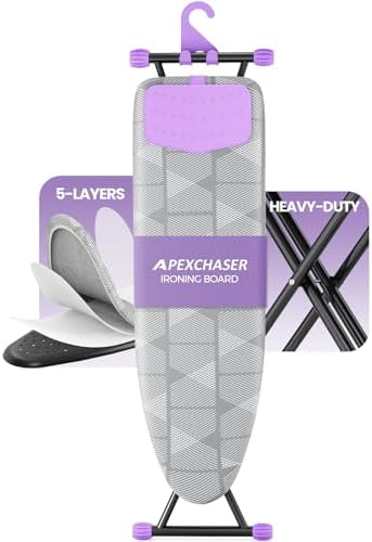 APEXCHASER Foldable 7-Level Heigh Adjustable Ironing Board by APEXCHASER