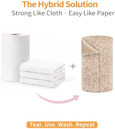 Viraelive Microfiber Cleaning Cloth Roll, 50 Pack - Image 3