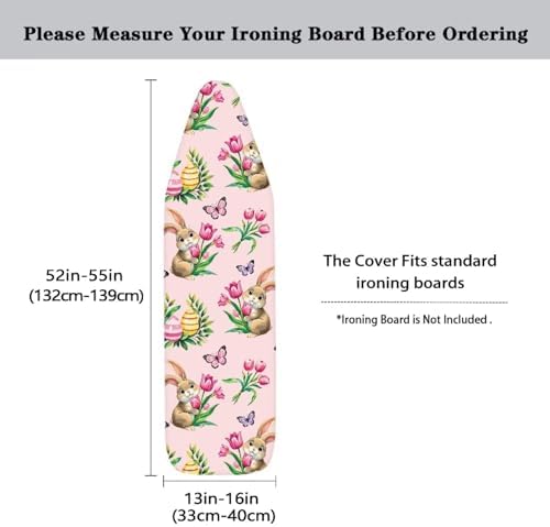 Cute Bunny Ironing Board Cover Butterfly Ironing Board Pad Protective Cover - Image 5