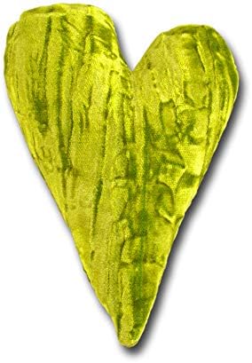 4" Handmade Velvet Essence Heart Sachet Pillow – Flaxseed Fill, Lavender Scented by CandiAndi