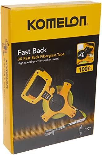 Komelon 8811 Fast Back Open Reel Long Tape Measure - Image 6