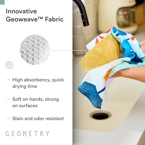 GEOMETRY Tea Towels – Spring & Summer Collection – Quick-Dry, Ultra-Absorbent - Image 4