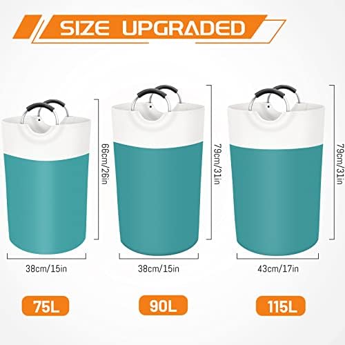 BlissTotes 75L Laundry Basket, Freestanding Collapsible Hamper - Image 2