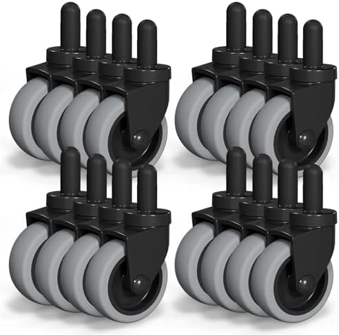 AAGUT Mop Bucket Casters Replacement 3" Set of 16, Non-Marking by AAGUT