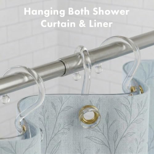 Bathway Plastic Shower Curtain Hooks, Decorative Hooks - Image 2