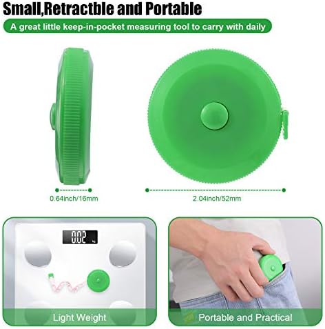 Measuring Tape Retractable, 60 Inch Soft Fabric Tape Measure - Image 2
