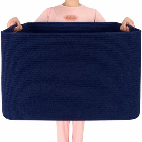 MINTWOOD Design 112L Extra Large Blanket Basket Holder Living Room, Dog Toy by MINTWOODDesign