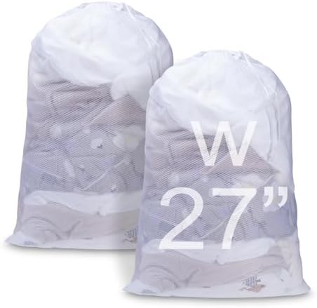 Meowoo 2Pcs Large Mesh Laundry Bag by MeowooOfficial
