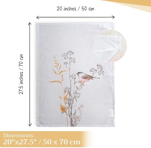 Maison d' Hermine Kitchen Towels Set of 3 Reusable 100% Cotton 27.50" x 20" - Image 4