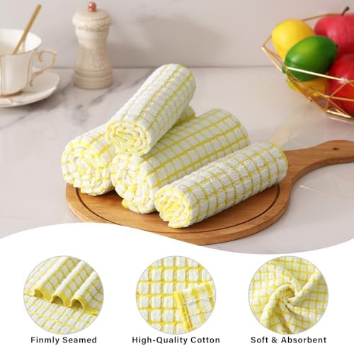 Kitinjoy Cotton 12 Pack Terry Kitchen Dish Cloths - Image 3