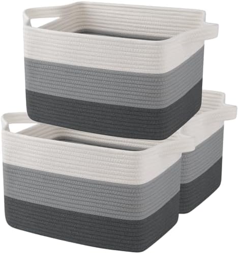 OIAHOMY Cotton Rope Storage Baskets by MasterofSpaceOptimization