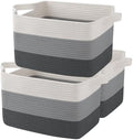 OIAHOMY Cotton Rope Storage Baskets by MasterofSpaceOptimization