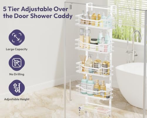 SWTYMIKI Over the Door Shower Caddy - Image 5