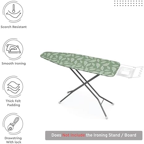 Encasa XO Ironing Board Cover and Pad, Thick Felt 54"x15" - Image 3