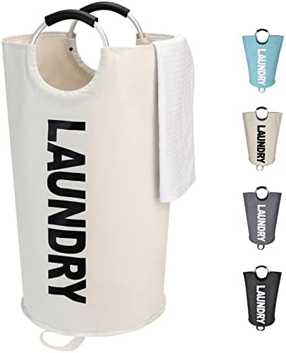 Maxsilan 90L Large Laundry Basket Bag, Collapsible Tall Hamper by Maxsilan