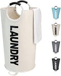 Maxsilan 90L Large Laundry Basket Bag, Collapsible Tall Hamper by Maxsilan