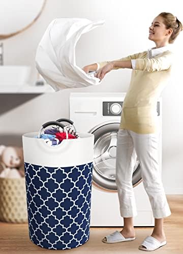 Large Laundry Basket 82L Tall Collapsible Hamper - Image 6