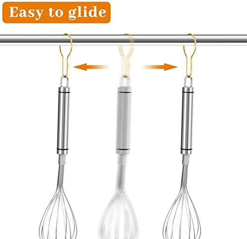 Queekay 60 Pcs Metal Shower Curtain Hooks Reusable Hanging Clips - Image 6