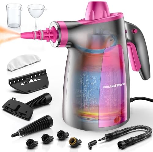 12Pcs Pressurized Handheld Steam Cleaner, Portable Deep Cleaning Steamer by LABIGO