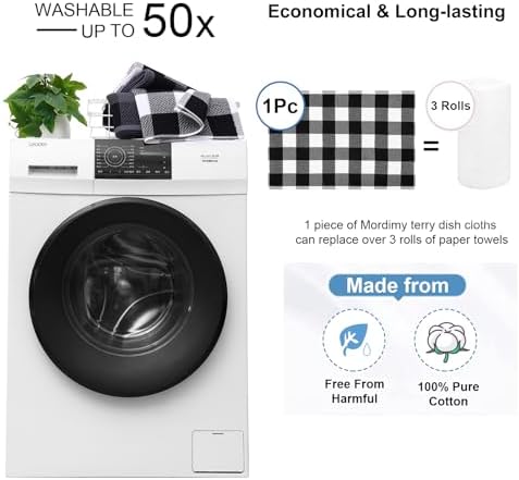 Mordimy Cotton Waffle Kitchen Towels, 4 Pack - Image 5