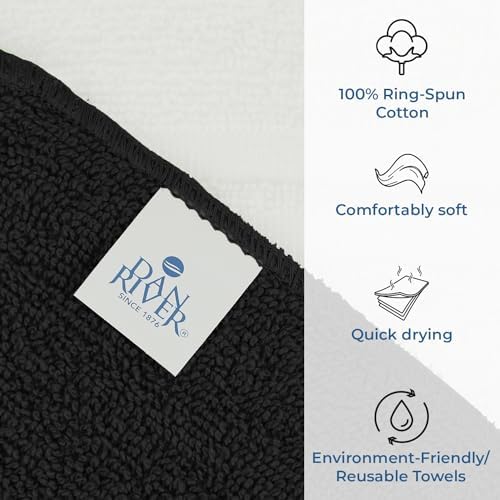 DAN RIVER 100% Cotton Washcloths 20 Pack Premium Quality Face and Body Cloth - Image 3