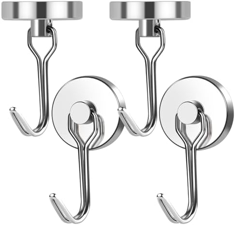 MIKEDE Magnetic Hooks Heavy Duty 80LB+ Swivel Swing Strong Magnetic Hook by MIKEDE