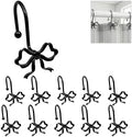 12 Pack Black Vintage Metal Bow Shower Curtain Hooks by Udihch