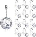 Sunlit Luxury Design Round Clear Diamond Crystal Gem Bling by Sunlit