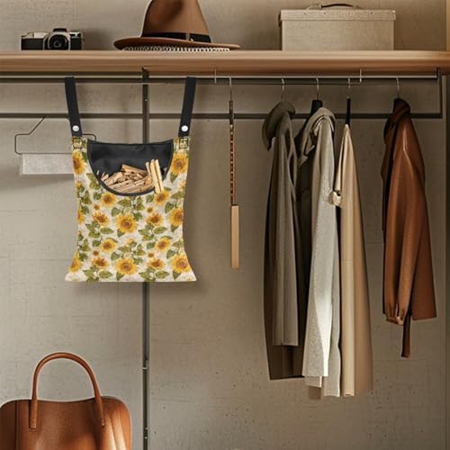 Sunflower Clothespin Organizer Bag Clothespin Bags - Image 5