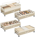 Kitstorack 4 Pack Height-adjustable Under Bed Storage by Kitstorack