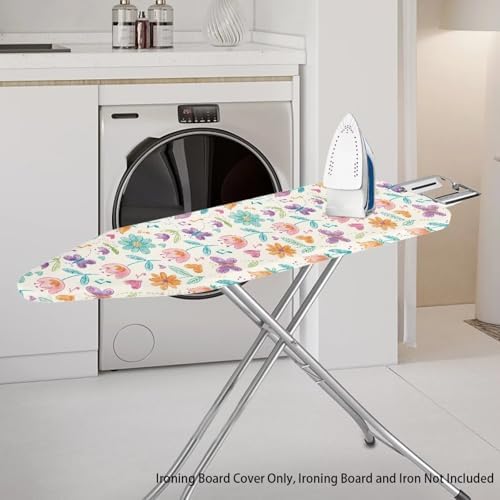 Multi Flower Ironing Board Cover Cover Heat-Reflective Scorch Resistant Soft - Image 2