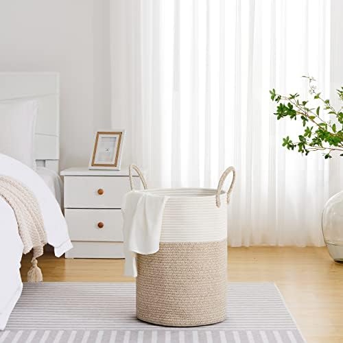VIPOSCO 58L Tall Woven Laundry Basket Hamper - Image 4