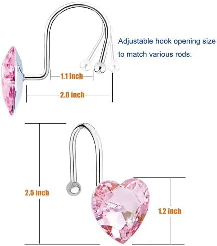Shower Curtain Hooks Rings for Bathroom - Image 3