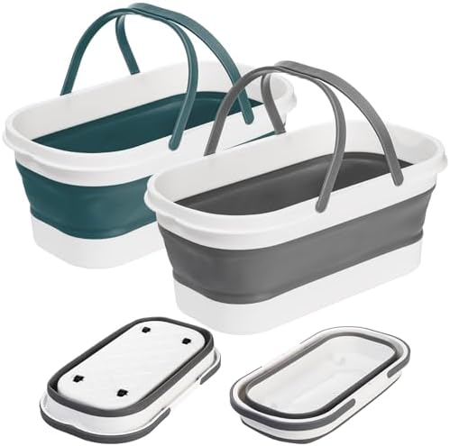 Yesland 2 Pack Collapsible Plastic Bucket by Yesland