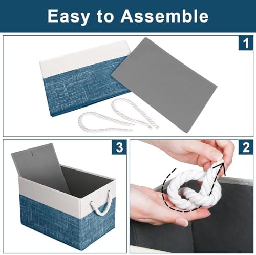 Fab totes Storage Bins 6-Pack, Foldable Storage Baskets - Image 4