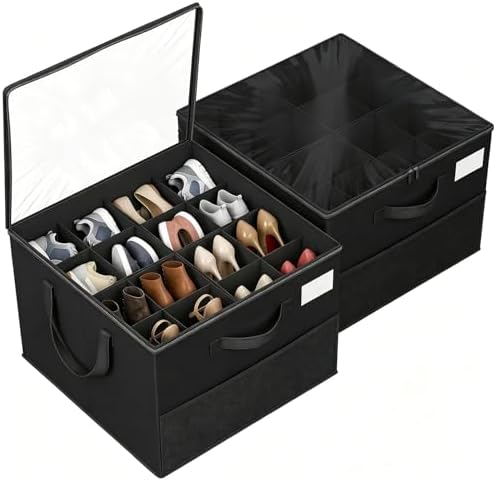 2 Pack Shoe Storage Organizer Box by Unknown