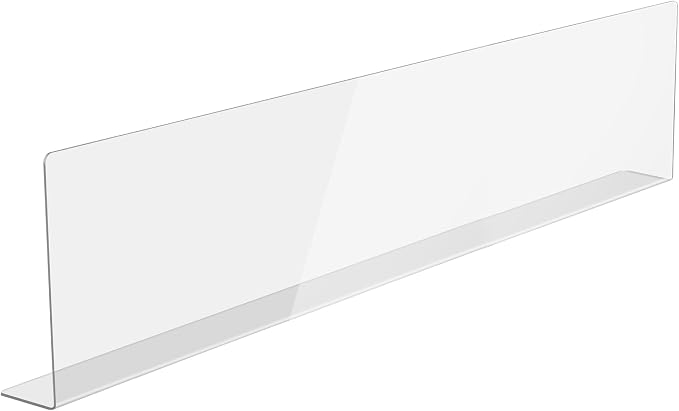 Acrylic Sink Splash Guard, Highly Transparent Fixed Splash Guard by Donkiyana