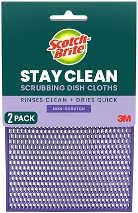 Scotch-Brite Stay Clean Scrubbing Dish Cloths, 2 Pack by Unknown