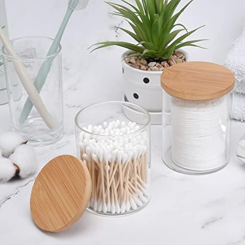 BKYFPQ 2 Pack Glass Qtip Holder Dispenser - Image 3
