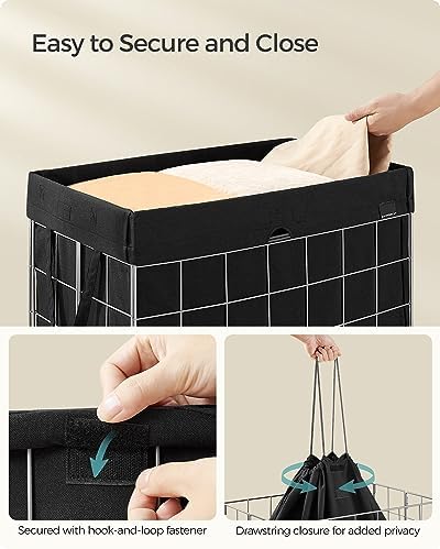 SONGMICS Laundry Hamper, Collapsible, 29 Gal. - Image 4
