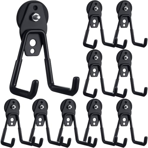 Landhoow 10 Pcs Large Magnetic Hooks Heavy Duty Garage Magnet Hooks Strong by Landhoow