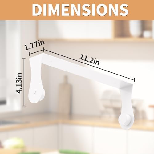Paper Towel Holder Under Cabinet, Wall Mount, Adhesive or Drilling - Image 6