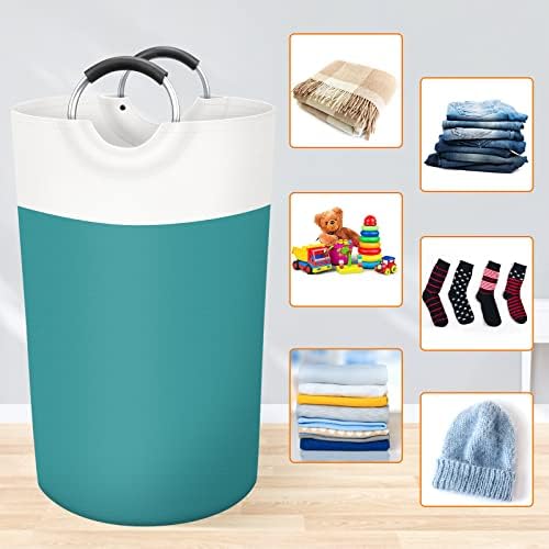 BlissTotes 90L Laundry Basket, Freestanding Collapsible Hamper - Image 4