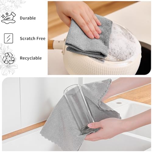 80 Pack Microfiber Cleaning Cloth Roll, Lint Free Rags & Tear Away Reusable - Image 2
