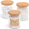 BKYFPQ 3 Pack Glass Qtip Holder Dispenser by BKYFPQ