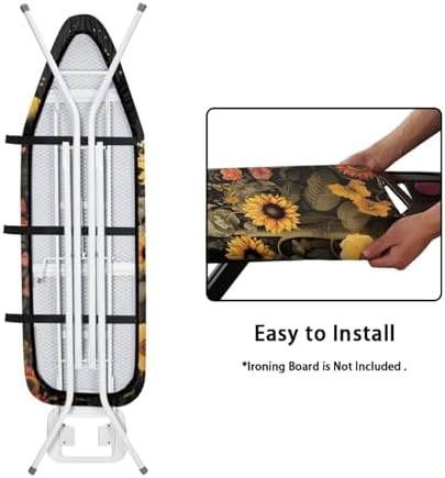 GLENLCWE Sunflower Ironing Board Cover, Heat Reflective Iron Board Cover - Image 4