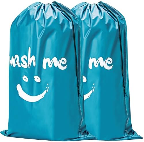 HOMEST 2 Pack XL Laundry Bag 28" x 40", Extra Large Dirty Clothes Organizer by HOMEST