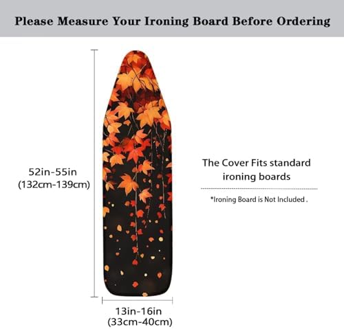 Ironing Board Cover and Pad Fall Maple Leaf Ventilate Resist Scorching Thick - Image 5