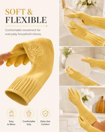 Disfore Rubber-Gloves Dishwashing Gloves - Image 4